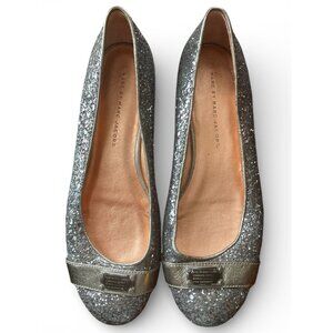 Marc by Marc Jacobs Women's Leather Glitter Ballet Flats (Size EU 39/US 8.5)